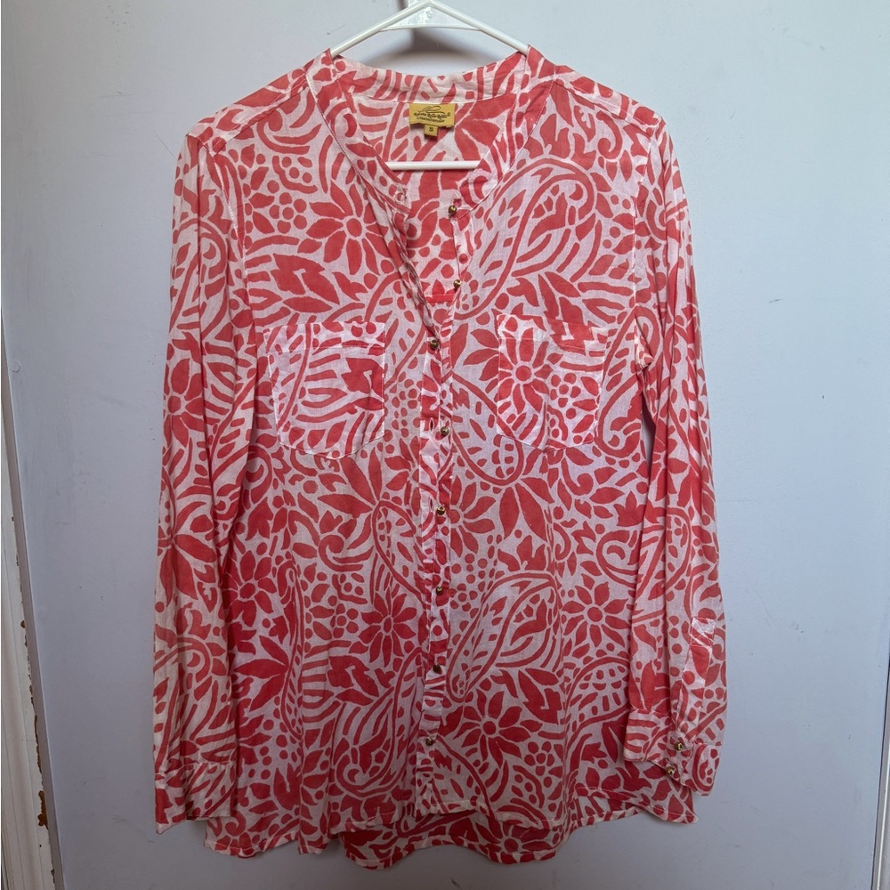 Women's Roberta Roller Rabbit Button Down Top Siz… - image 1